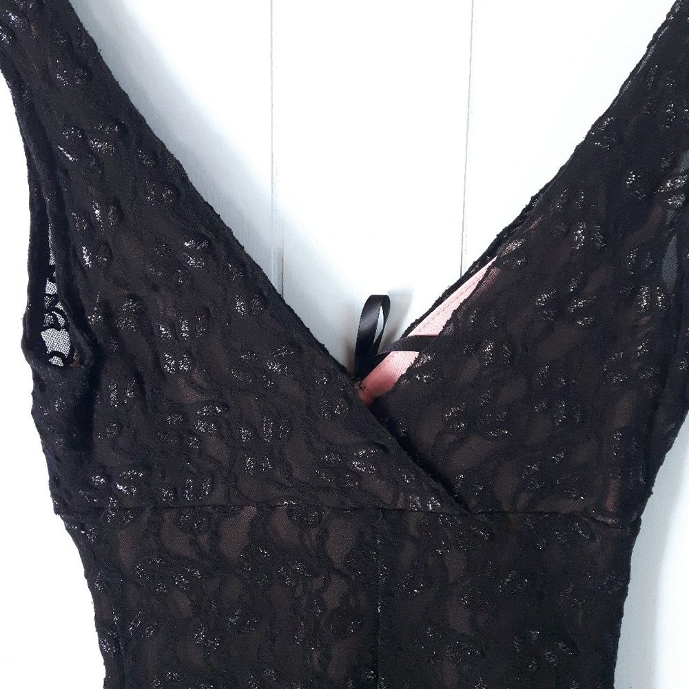 Contemporaine Midi Sparkle Black Dress - Picture 8 of 11